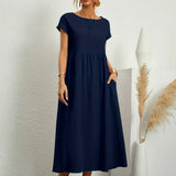 HEIKE | ELEGANT MIDI DRESS WITH A CLASSIC FLOW