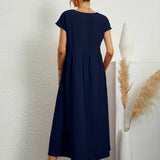 HEIKE | ELEGANT MIDI DRESS WITH A CLASSIC FLOW