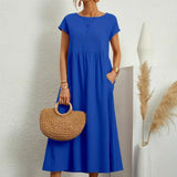HEIKE | ELEGANT MIDI DRESS WITH A CLASSIC FLOW