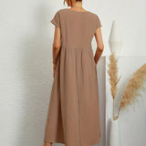 HEIKE | ELEGANT MIDI DRESS WITH A CLASSIC FLOW