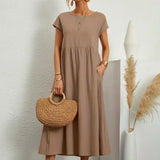 HEIKE | ELEGANT MIDI DRESS WITH A CLASSIC FLOW
