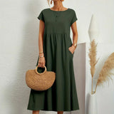 HEIKE | ELEGANT MIDI DRESS WITH A CLASSIC FLOW