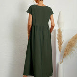 HEIKE | ELEGANT MIDI DRESS WITH A CLASSIC FLOW