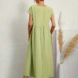 HEIKE | ELEGANT MIDI DRESS WITH A CLASSIC FLOW