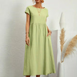 HEIKE | ELEGANT MIDI DRESS WITH A CLASSIC FLOW