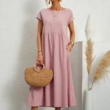 HEIKE | ELEGANT MIDI DRESS WITH A CLASSIC FLOW