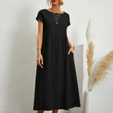 HEIKE | ELEGANT MIDI DRESS WITH A CLASSIC FLOW