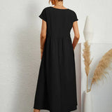 HEIKE | ELEGANT MIDI DRESS WITH A CLASSIC FLOW