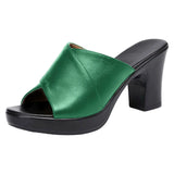 Women's Summer Heeled Sandals | Platform, Slip-On