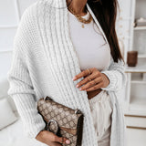 Shanaya - Stylish ribbed knitted  long cardigan