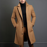 Men's Elegant Long Overcoat | Warmth, Style, and Comfort for Winte