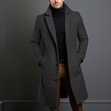 Men's Elegant Long Overcoat | Warmth, Style, and Comfort for Winte