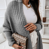Shanaya - Stylish ribbed knitted  long cardigan