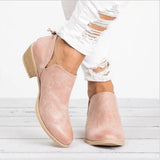 Women's Cowgirl High Heels | Ankle Slip On