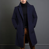 Men's Elegant Long Overcoat | Warmth, Style, and Comfort for Winte