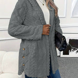 Jackie - Elegant Soft and Warm Hooded Jacket