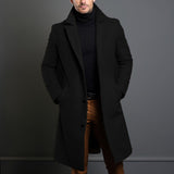 Men's Elegant Long Overcoat | Warmth, Style, and Comfort for Winte