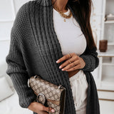 Shanaya - Stylish ribbed knitted  long cardigan