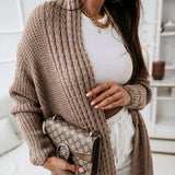 Shanaya - Stylish ribbed knitted  long cardigan