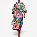 Zaquia™ Floral Midi Dress