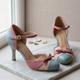 Giulia | Classic Vintage Sandals with Sturdy Heel
