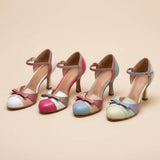 Giulia | Classic Vintage Sandals with Sturdy Heel