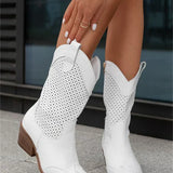 Molly's Chic White Cowboy Boots | Trendy, Durable, and Comfortable Footwear