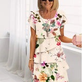 Camille | Graceful White Dress with Ruffled Details
