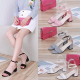 Women’s Summer Block Heel Sandals | Minimalist, Ankle Strap