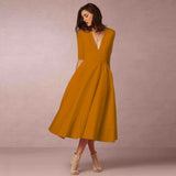 Women's Elegant A-Line Party Dress | Midi
