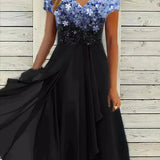 Women's Sparkly Evening Party Dress | Maxi