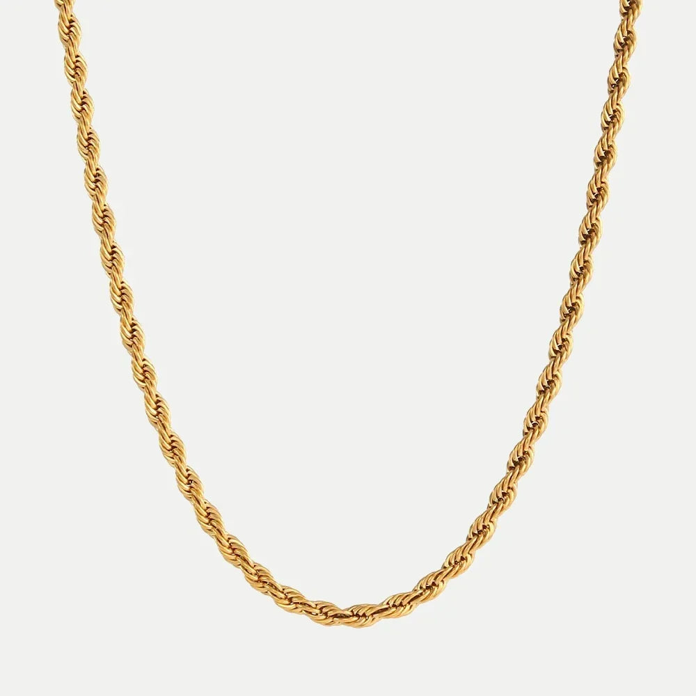 Hélène – Gold Necklace with Dotted Accents