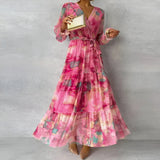 LUCIA | Adjustable Floral Print Maxi Dress for Summer