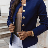 Ineska - Elegant blazer with oversized buttons