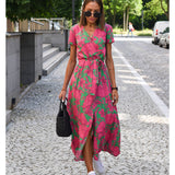 Women's Boho Wrap Summer Dress | Midi