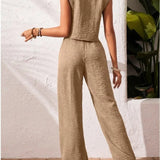 Women's Summer Co-Ord Set | Sleeveless, Wide Leg