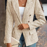 Danaya - Elegant stylish double breasted pockets vintage blazer
