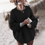 Caren - Oversized Batwing Sleeve Knit Sweater