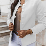 Ineska - Elegant blazer with oversized buttons