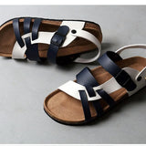 Men’s Summer Leather Sandals | Multi-Strap, Arch Support