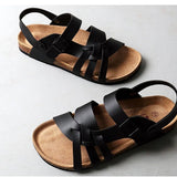 Men’s Summer Leather Sandals | Multi-Strap, Arch Support