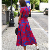 Women's Boho Wrap Summer Dress | Midi