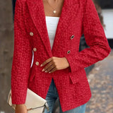 Danaya - Elegant stylish double breasted pockets vintage blazer