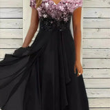 Women's Sparkly Evening Party Dress | Maxi