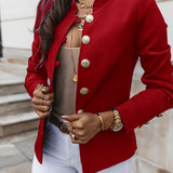 Ineska - Elegant blazer with oversized buttons