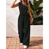 Women's Summer Co-Ord Set | Sleeveless, Wide Leg