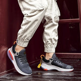 Men’s Summer Running Sneakers | Knit, Air Cushion Heel