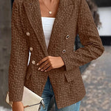Danaya - Elegant stylish double breasted pockets vintage blazer