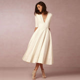 Women's Elegant A-Line Party Dress | Midi