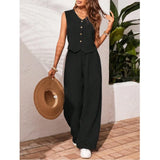 Women's Summer Co-Ord Set | Sleeveless, Wide Leg
